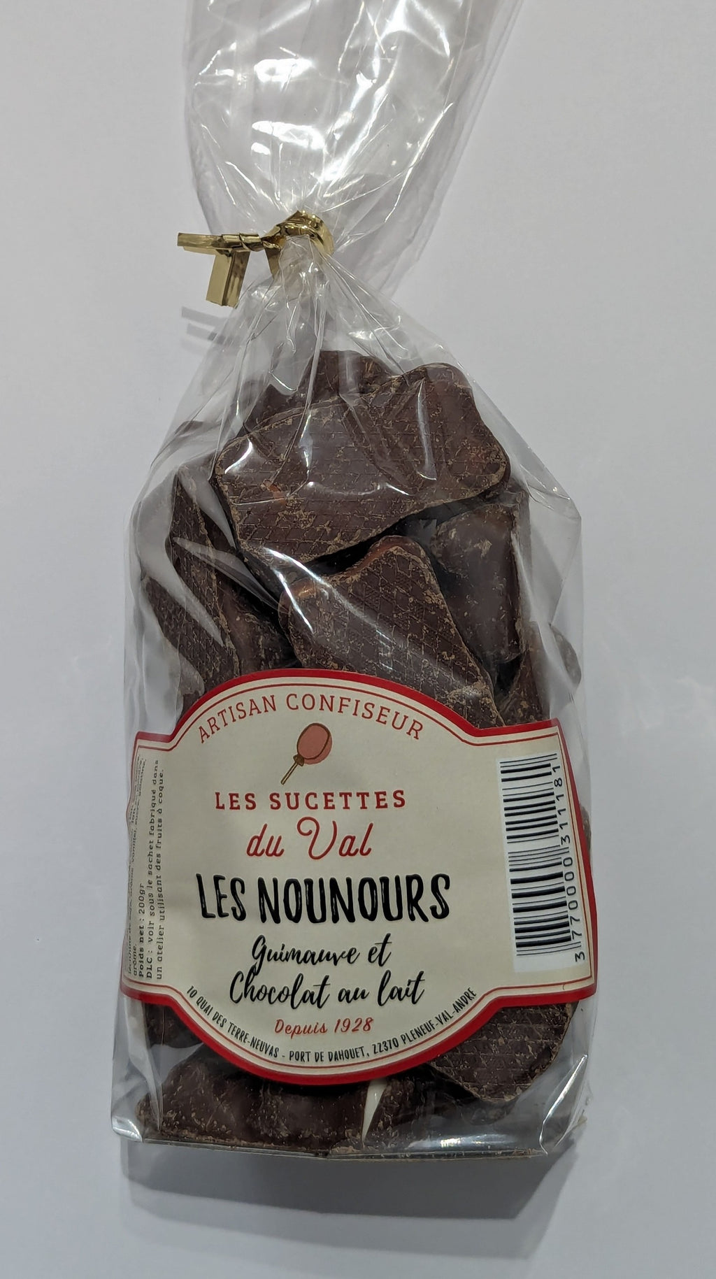 Les Nounours guimauve chocolat au lait - Le Bonbon au Palais
